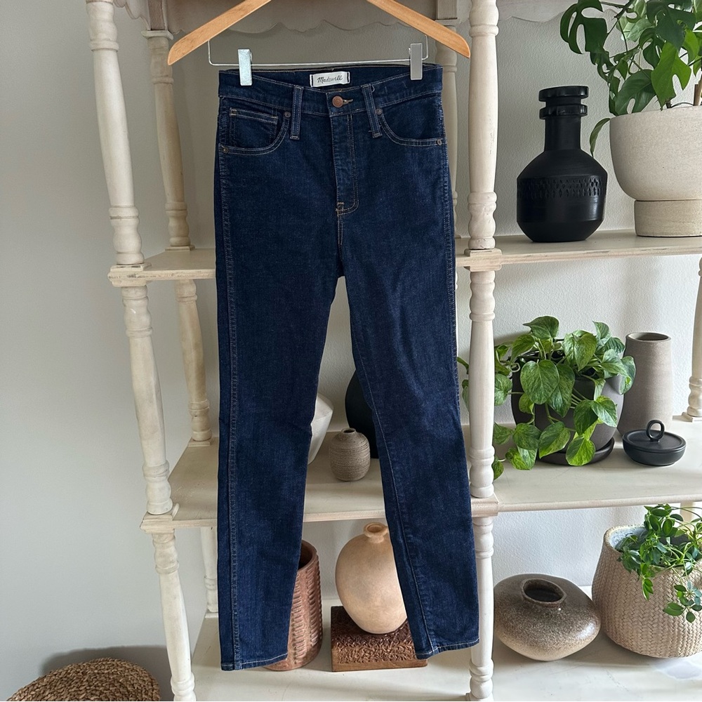Madewell 10” High-Rise Skinny in Dark Blue (25)